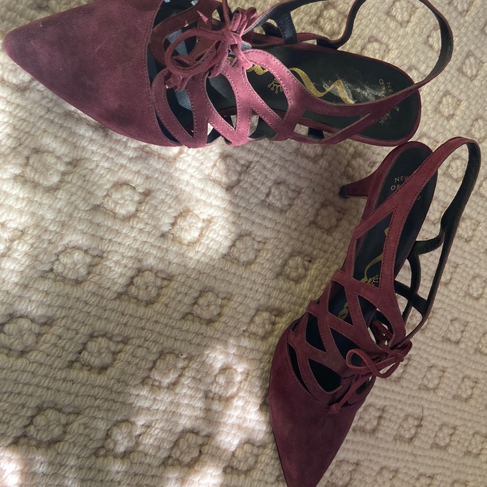 Purple Suede Heels